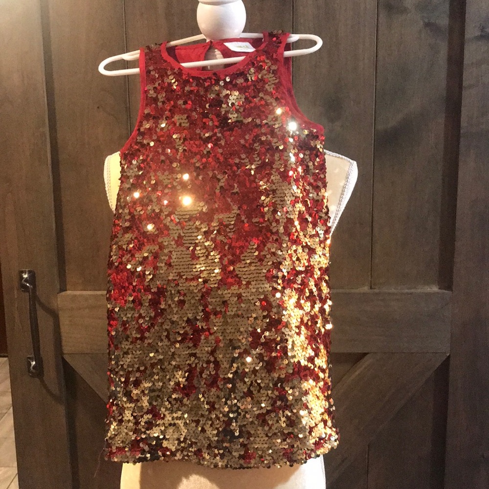Up-down sequin party dress for little girls